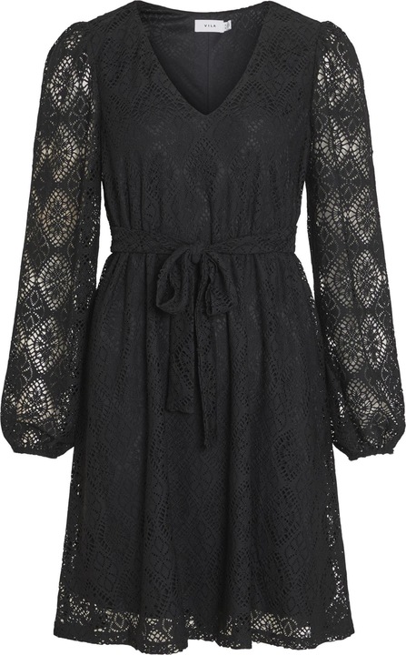 Produktbild Vila Tie Waist Kleid mit langen Ärmeln (M)