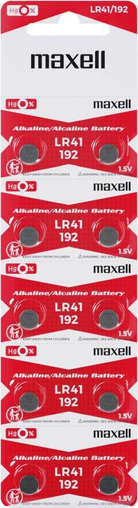 Produktbild Maxell LR41 (10 Stk., LR41, 28 mAh)