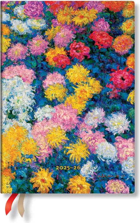 Paperblanks PAPERBLAN Agenda Monet Midi 26/27 DD1728-9 1W/2S 18M DE HOR HC 13x18cm (13x18cm, 1 semaine / 2 pages)