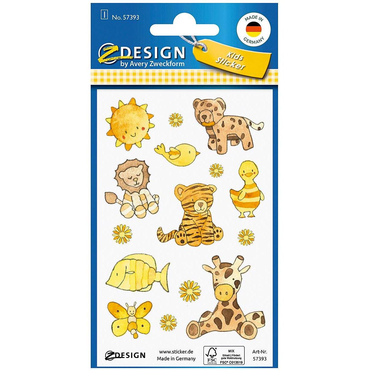 10x Z-Design, Sticker, Papiersticker