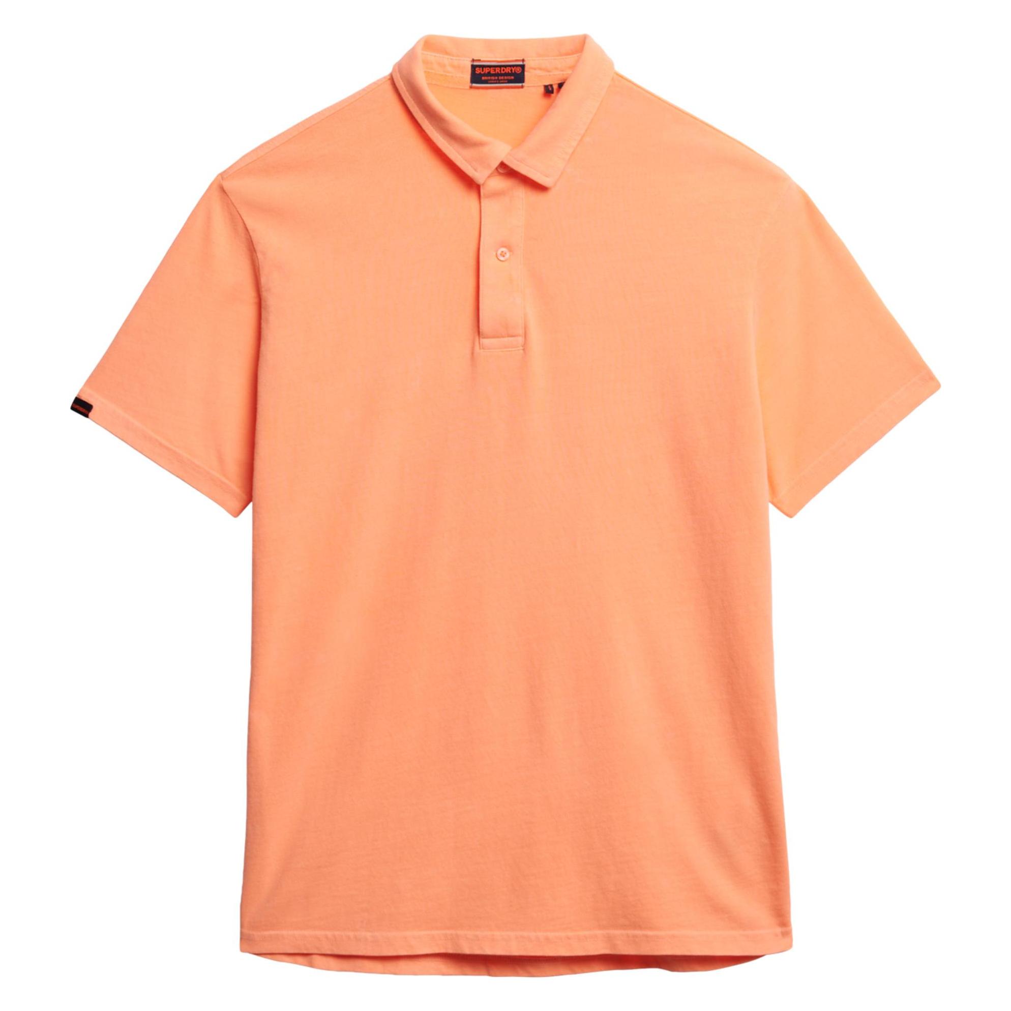 Superdry, Herren, Shirts, Essential Polohemd Aus Jersey, Orange, (M)