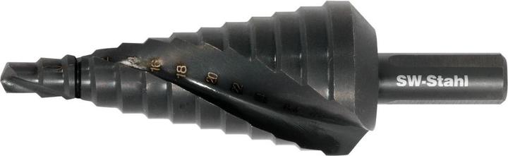 Produktbild SW-Stahl 82417L HSS Stufenbohrer Nitrid beschichtet 6-30 mm (10 mm, 12 mm, 14 mm, 16 mm, 18 mm, 20 mm, 22 mm, 24 mm, 26 mm, 28 mm, 30 mm, 6 mm, 6-30mm, 8 mm)