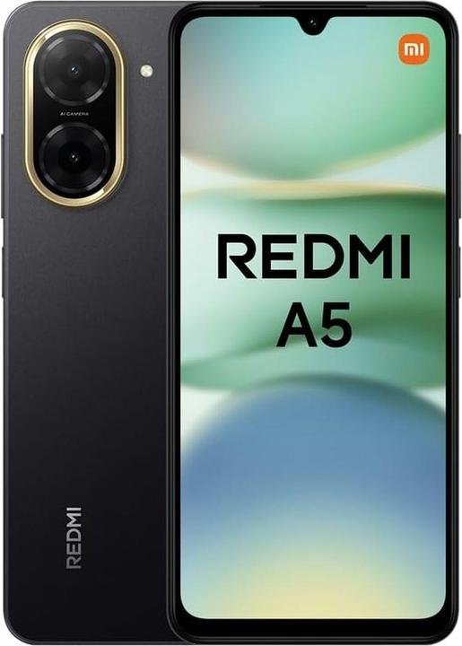 Actual product image Xiaomi Redmi A5 4G (64 GB, Midnight Black, 6.88", Dual SIM, 4G)