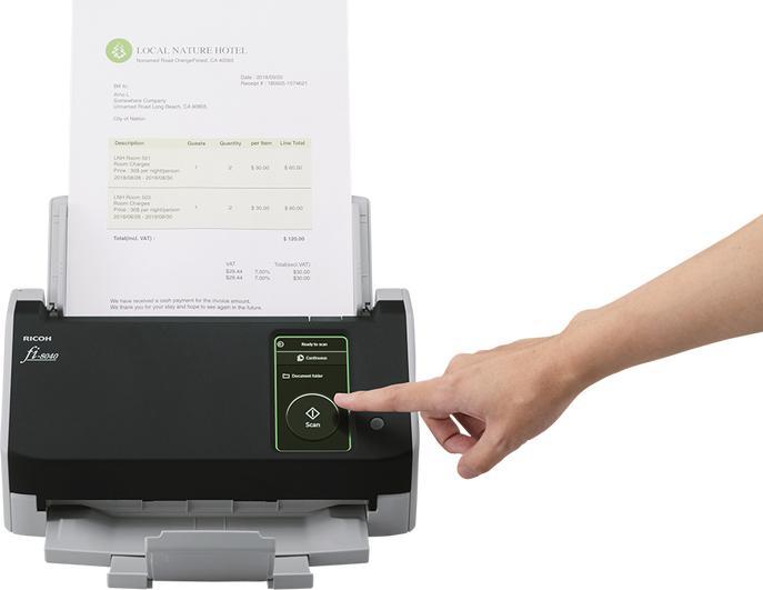 Actual product image RICOH fi-8040 Scanner 40PPM (Ethernet, USB)
