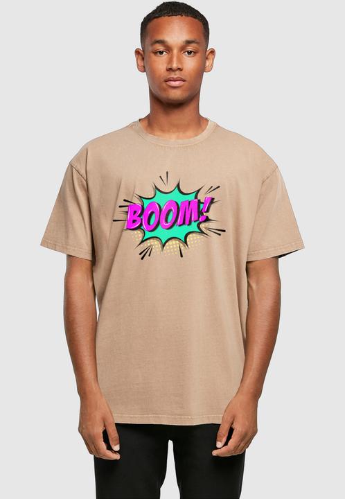 Produktbild Merchcode BOOM Comic Acid Washed Oversized Tee - 117943 (S)