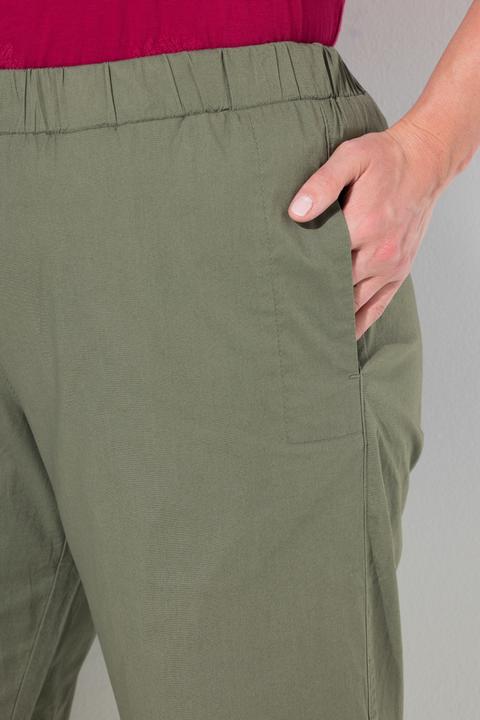 Produktbild Ulla Popken 7/8-Chinohose Ruby, Elastikbund, weites, gerades Bein (42)