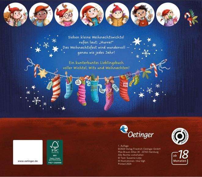 Image du produit Sept petits lutins de Noël (Allemand, Inca Vigh, Susanne Lütje, 2024)