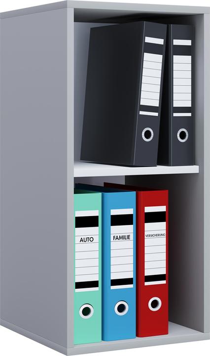 Image du produit VCM Armoire de bureau en bois Étagère à dossiers Lona l 2 compartiments (35 x 37 x 74 cm)