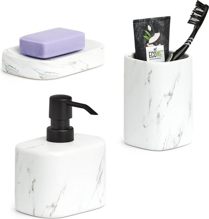 Actual product image Zeller Present Soap Dish Marble Ceramic 13x9x2.4 cm