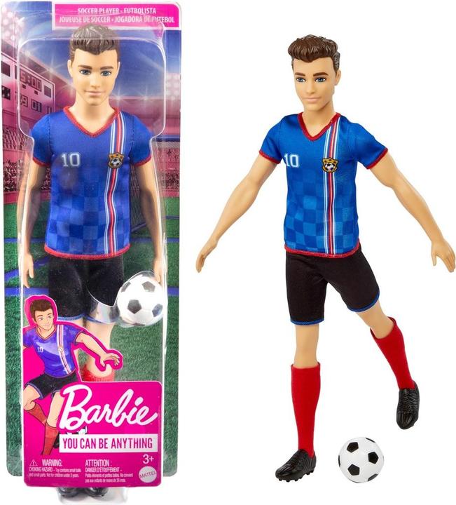 Actual product image Barbie Ken soccer player