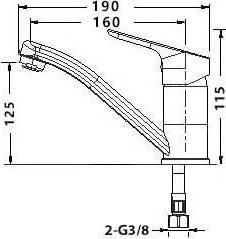 Produktbild GCS WASHBASIN FAUCET L-1102
