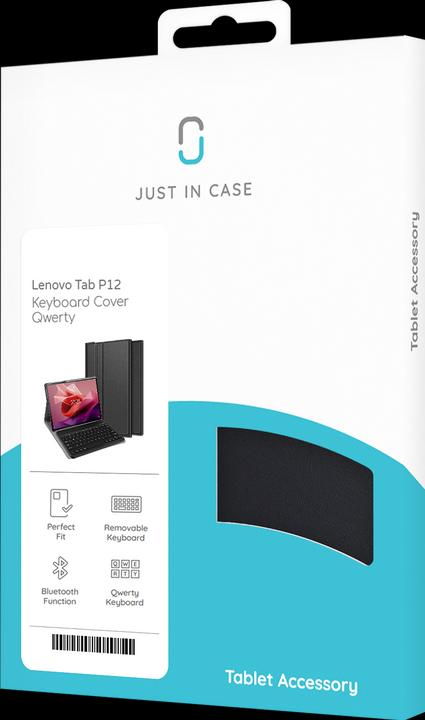 Produktbild Cazy Tastatur Hülle Kompatibel mit Lenovo Tab P12 - Schutz Etui mit magnetisch Abnehmbarer Tastatur - (Eng. Int.)