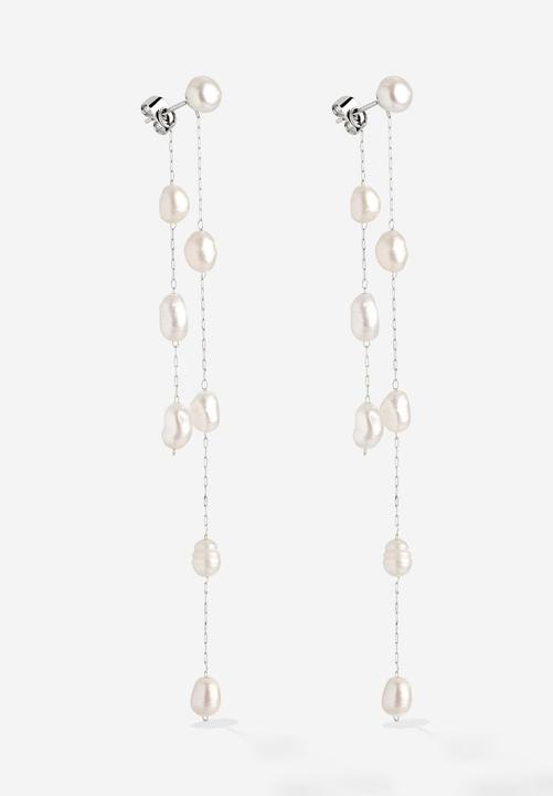 Image du produit Luamaya Jules Unique Pearl Fall Studs (Acier inoxydable)