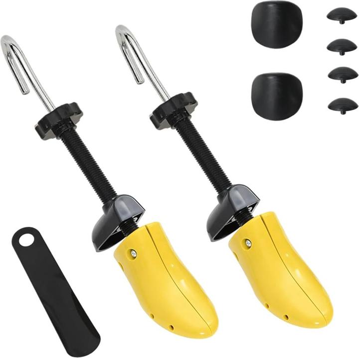 Actual product image VidaXL Shoe tree with shoehorn yellow EU 34-37 (34, 35, 36, 37, 1 x)