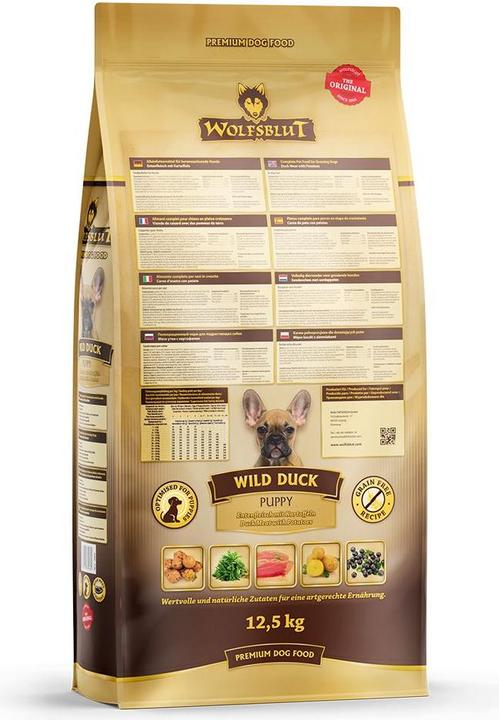 Actual product image Wolfsblut Dry food Dog Wild Duck Puppy, 12.5 kg (Puppy + kitten, 1 pcs., 12500 g)