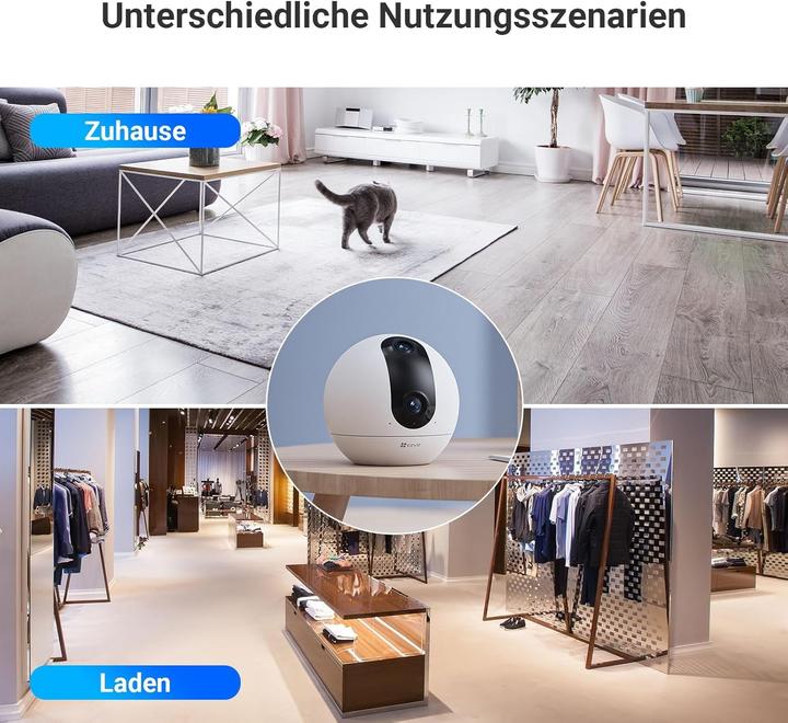 Produktbild EZVIZ C60p Innenkamera mit 2K+ Dual-Lens und Personenerkennung (2560 x 1440 Pixels)