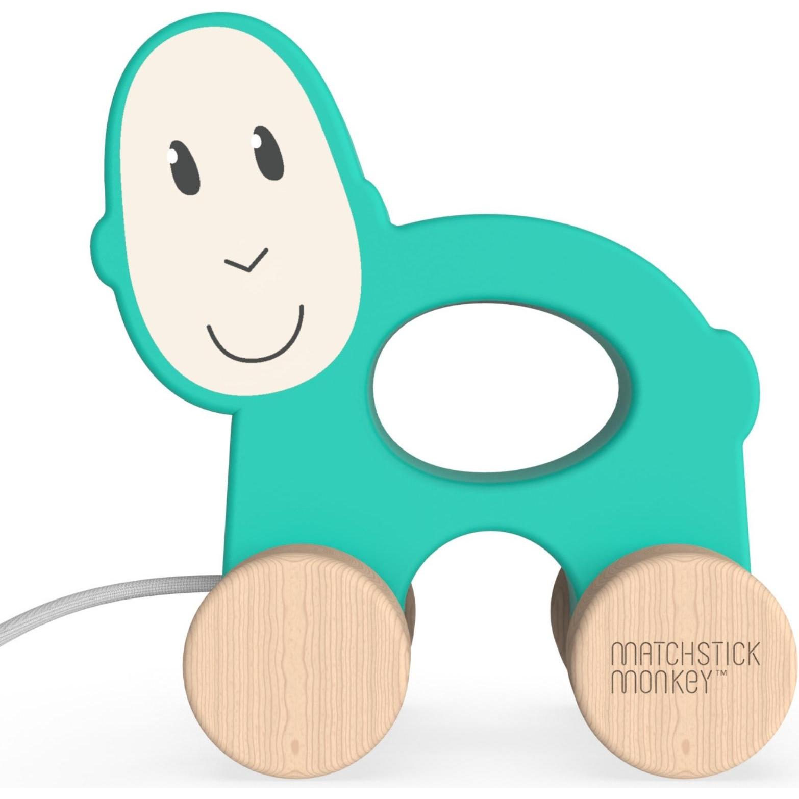 Matchstick Monkey Holz-Nachzieh-Spielzeug