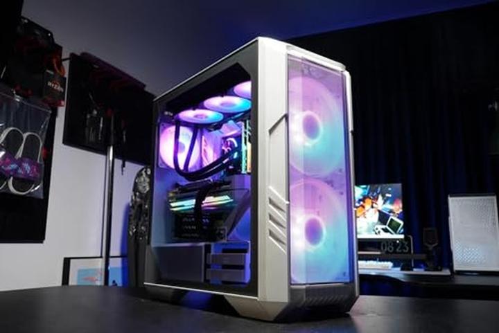 Produktbild Cooler Master PC-Gehäuse HAF 500 Midi-Tower ARGB baltas (ATX, mATX, Mini-ITX, E-ATX)