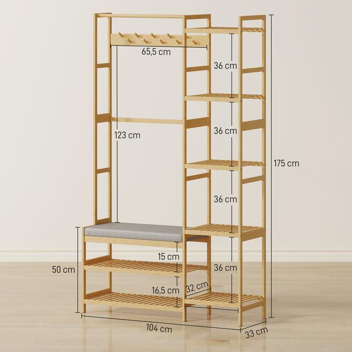 Actual product image Homcom Coat rack