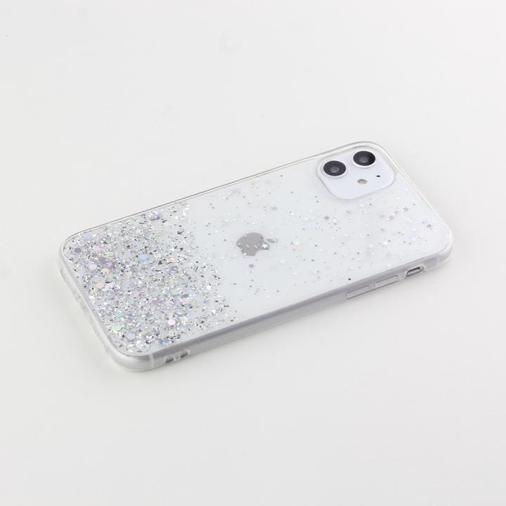 Image du produit PhoneLook Coque Gel paillettes argentées avec anneau (Apple iPhone XS Max)