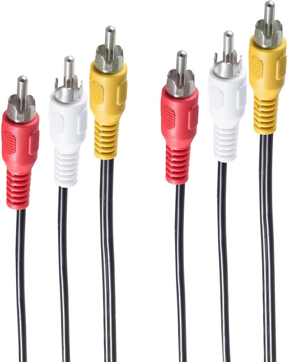 Immagine prodotto Shiverpeaks Basic-S - Cavo video a 3 spine a 3 spine, 1xvideo, 2xaudio, 2,0m (2 m)