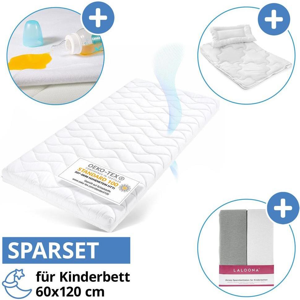 Julius Zöllner, Babymatratze, 6-tlg. Matratzen-Set für Kinderbett 60x120cm - Babymatratze Babymatratzen & Kindermatratze...