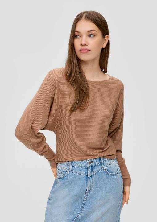 Actual product image s.Oliver Strickpullover Rippstrickpulli mit Fledermausarm (XXL)