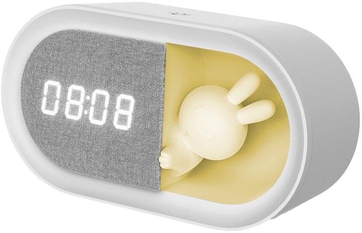 Produktbild Forever Light Wecker mit LED-Hasen-Nachtlicht PURE FNL-05 INGRID weiss lang