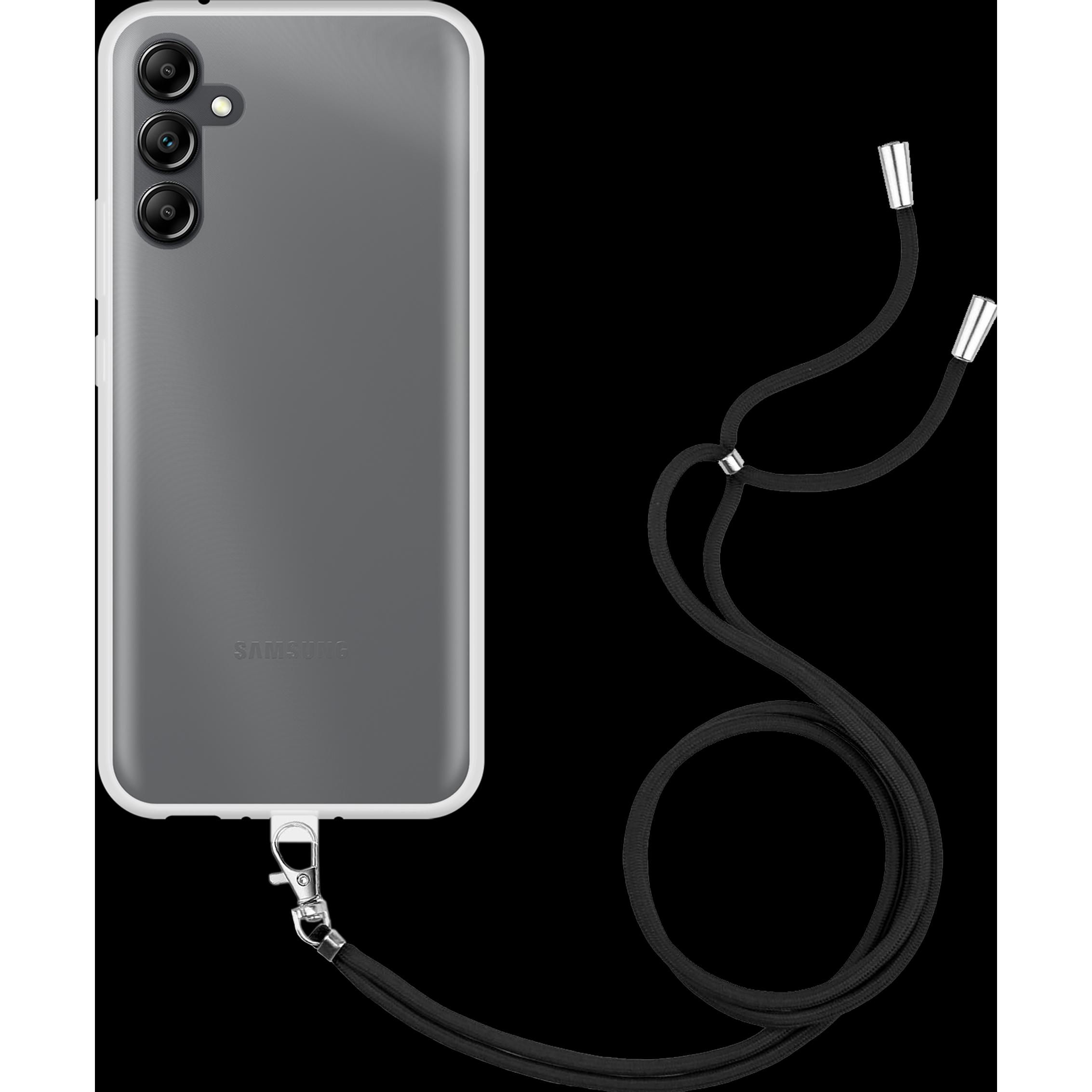 Thumbnail - Cazy Handykette Hülle Kompatibel mit Samsung Galaxy A54 - Silikon Handyhülle mit Band Necklace Hülle -, Handykette, Tran...