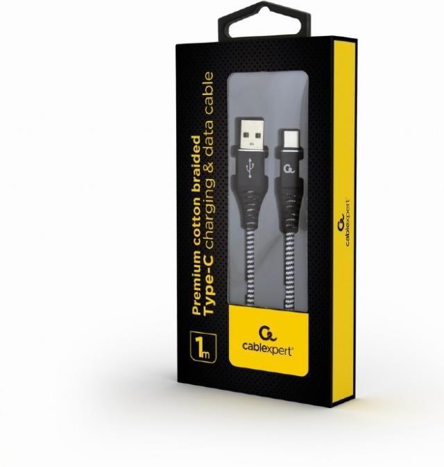 Immagine prodotto Gembird CC-USB2B-AMCM-1M-BW Cavo USB USB 2.0 USB A USB C Nero (1 m, USB 2.0)