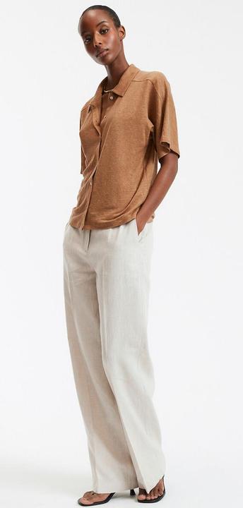 Actual product image La Redoute Collections Kurzärmeliges Poloshirt aus Leinen (XXL)