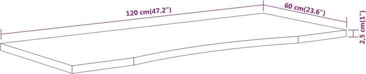 Image du produit vidaXL Schreibtischplatte (120 x 60 x 2.5 cm)