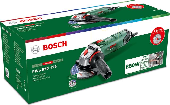Productafbeelding Bosch Home & Garden Ø 125mm haakse slijper PWS 850-125 (125 mm)