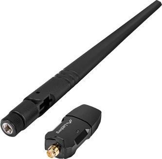 Actual product image Lanberg USB Adapter Wireless Network Card NC-0900-WIE USB 2.0 Dual Band AX900 1X EXT Antenna (USB, USB 2.0)
