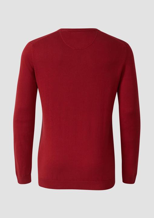 Produktbild s.Oliver Strickpullover Baumwollpullover mit Logo-Stickerei (XXL)