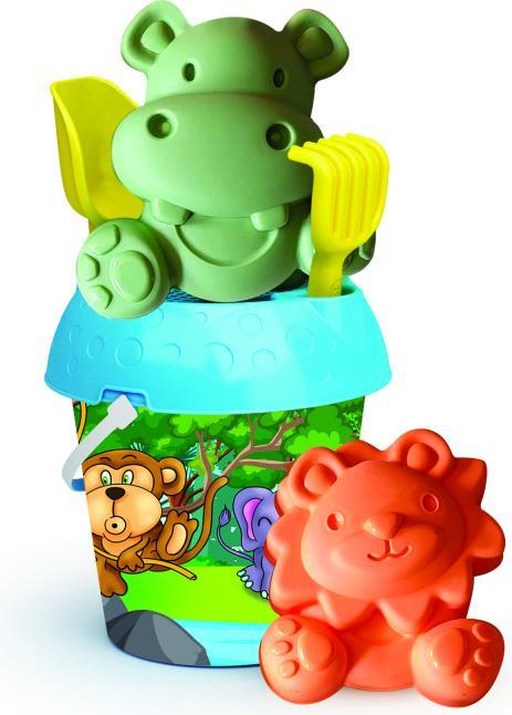 Adriatic Sand bucket set Savannah 18cm Shovel moulds