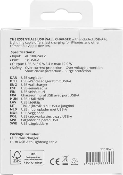 Produktbild Essentials 1110626 (12 W, 1 Port)