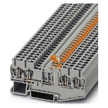 Phoenix Contact ST 2,5-QUATTRO-MT BK 3035030 Messertrennklemme Polzahl: 4 0.08 mm² 2.50 mm² Schwarz 50 St., Elektronikkabel + Stecker, Schwarz