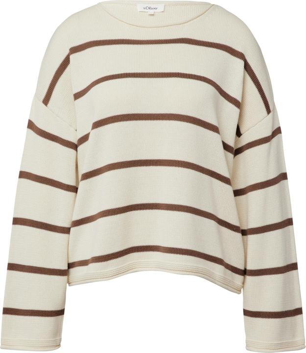 Produktbild s.Oliver Strickpullover Gestreifter Pullover im Relaxed Fit (48)
