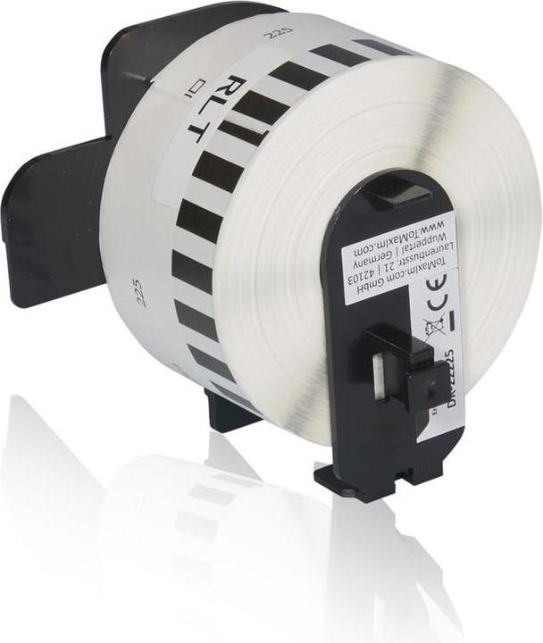 Inkadoo Compatible avec Brother DK-22225 Etiquette, blanche, compatible avec Brother P-Touch QL 1050