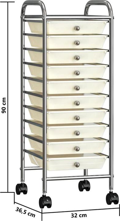 Produktbild vidaXL Aufbewahrungswagen