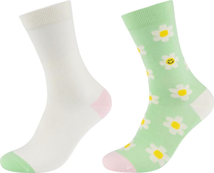 Fun Socks Motivo calze fiori (Confezione da 2, 36 - 40)