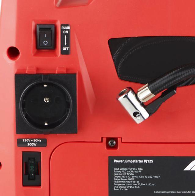 Formula 1 Station d'énergie portable PJ125 (1250 A, 18000 mAh)