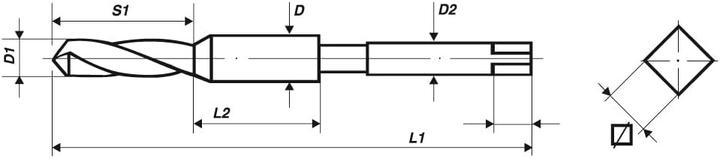 Actual product image Völkel Combination tool set HSS M3-10