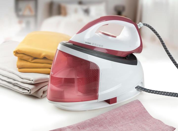 Productafbeelding Domo DO7114S Stoomstrijkstation 2200W Roze, Wit (2400 W, 120 g/min)