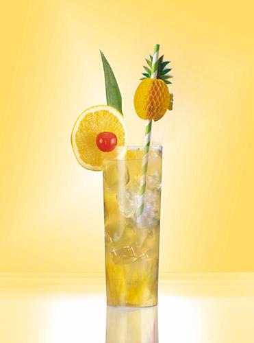 Actual product image Papstar Pineapple" paper straw (50x)