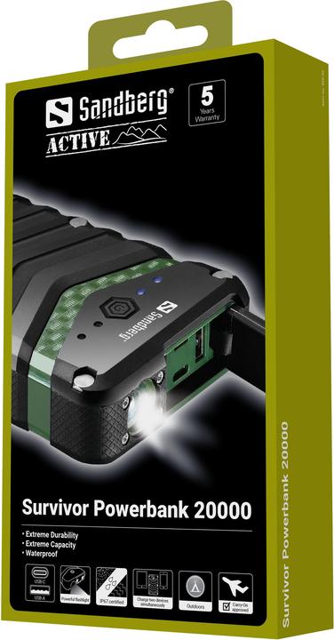 Actual product image Sandberg Survivor (20100 mAh, 74.37 Wh)