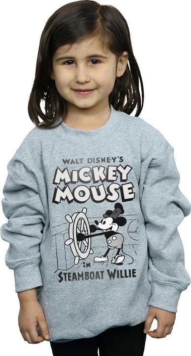 Produktbild Disney Mickey Mouse Steamboat Willie Sweatshirt Mädchen (152, 158)