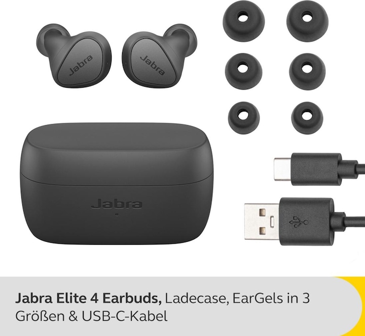 Produktbild Jabra Elite 4 (ANC, 5.50 h, Kabellos)