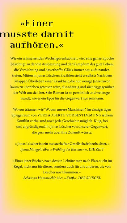 Image du produit Verzauberte Vorbestimmung (Allemand, Jonas Lüscher, 2025)